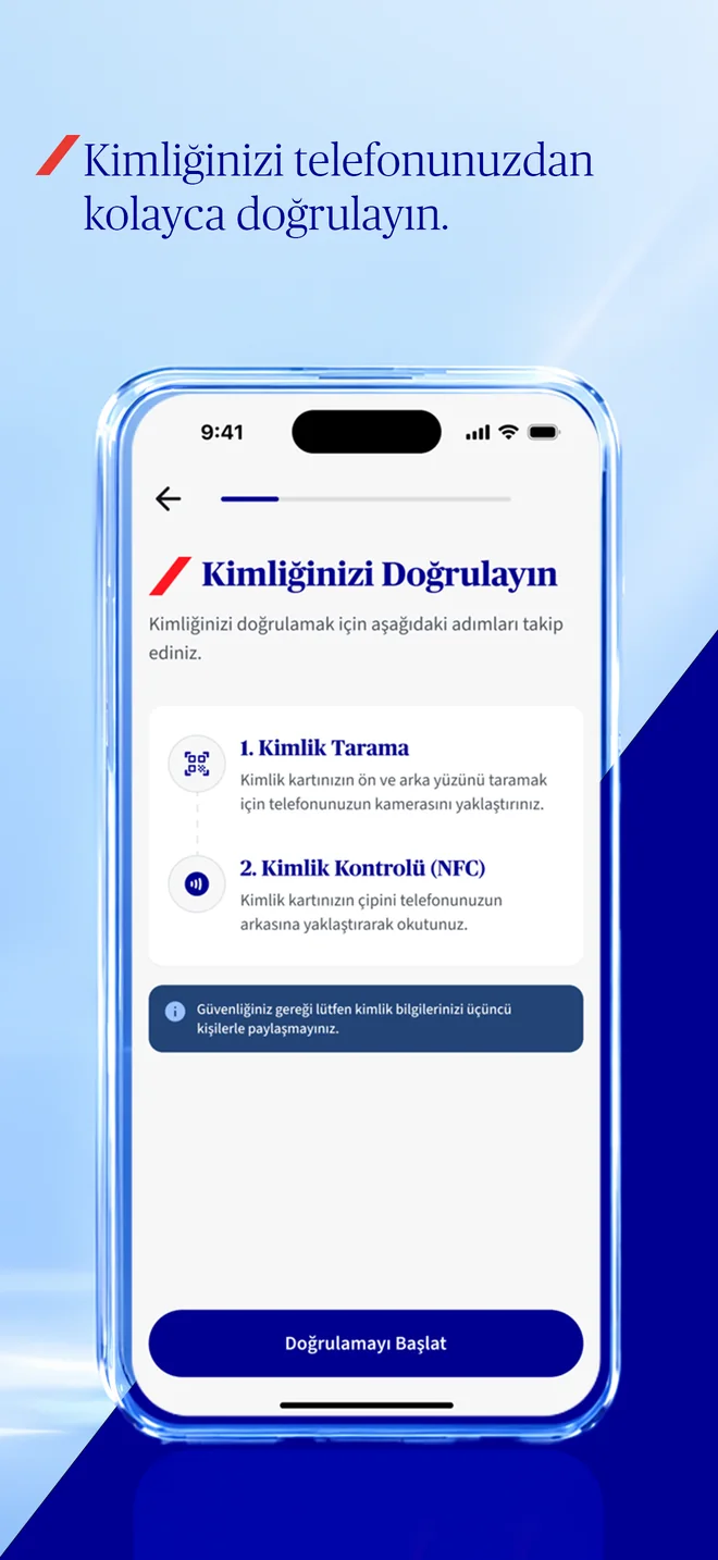 Kimliğinizi telefonunuzdan kolayca doğrulayın